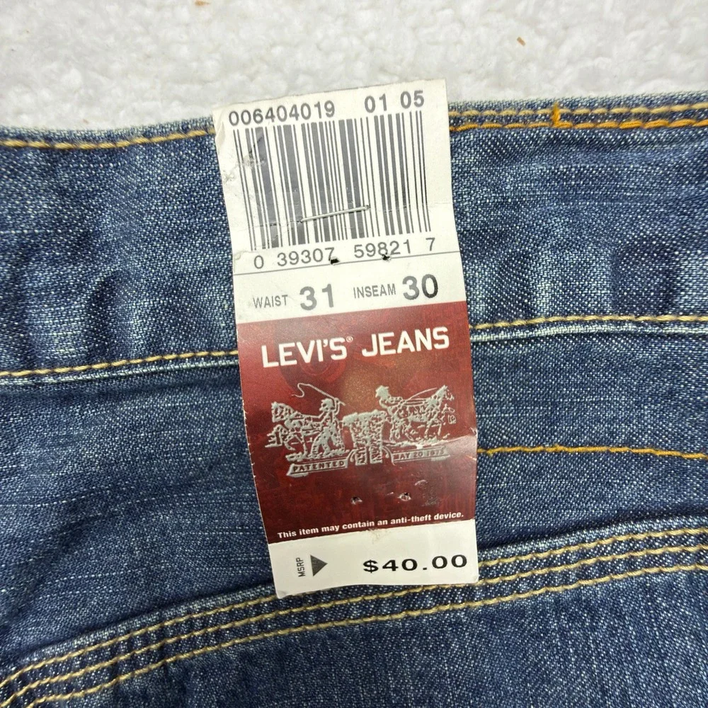 Levis 640 Carpenter Loose Straight Jeans Mens 31x30 Blue Denim Workwear NWT